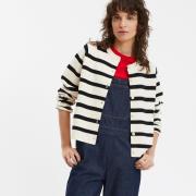 Cardigan en fine maille Signature, LEANDRE