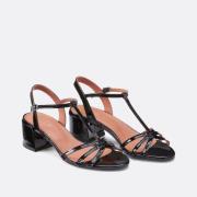 Sandales salomé en cuir verni Adelia