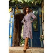 Robe boutonnée ceinturée imprimé floral RAVENA