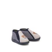 Chaussons zippés imprimé ours