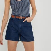 Short en denim, taille haute