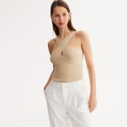 Débardeur bretelles croisées, sans manches