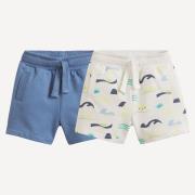 Lot de 2 shorts en molleton imprimé