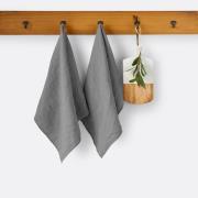 Lot de 2 torchons lin lavé Victorine