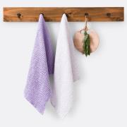 Lot de 2 torchons coton épais gaufré, Albi