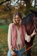 Gilet en tricot col V sans manches MARVIA