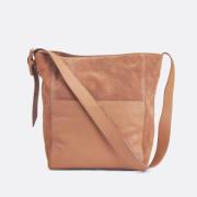 Sac cabas à boucle en cuir suédé, Signature