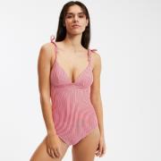 Maillot de bain 1 pièce foulard rayé