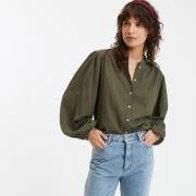 Chemise col mao, oversize, Signature LISE