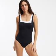 Maillot de bain 1 pièce, détail contrastant