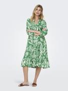 Robe longue manches longues imprimée