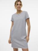 Robe marinière, manches courtes