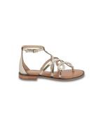 Sandales plates entre-doigt Harabesque, cuir
