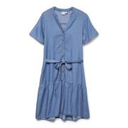 Robe courte denim