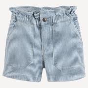 Short en jean rayé
