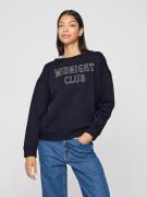 Sweat col rond, message devant