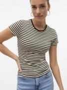 T-shirt rayé col rond