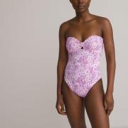 Maillot de bain 1 pièce bustier, maille reliéfée