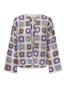 Gilet col rond en crochet