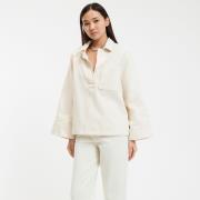 Chemise vareuse, denim de coton