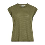 T-shirt à fines rayures brillantes