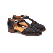 Sandales plates salomé en cuir Valencia