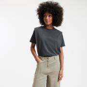 T-shirt col rond en coton, manches courtes