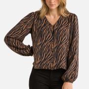 Blouse imprimée, col V