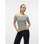 Pull col rond manches 3/4