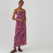 Robe bustier longue, imprimé fleurs