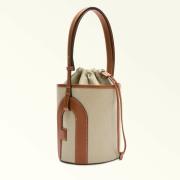 Sac seau en toile et cuir, LIDO S