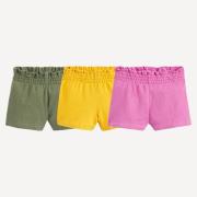 Lot de 3 shorts en jersey, taille élastiquée