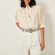 Blouse ample froncée à rayures, STALIGHT