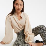 Chemise col mao, oversize, Signature LISE