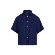 Chemise en lin, manches courtes