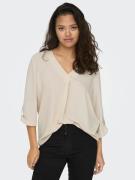 Blouse manches 3/4, col V