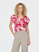 Blouse manches courtes, col V