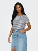 T-shirt à fines rayures, manches courtes