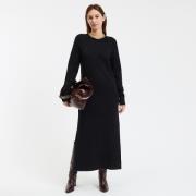 Robe pull, longue, manches longues