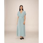 Robe longue fluide, ceinturée, PAPILLON