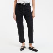 Jean droit 7/8ème, taille haute