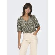 Blouse imprimée, col V