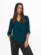 Blouse manches 3/4, col V