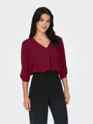 Blouse manches 3/4, col V