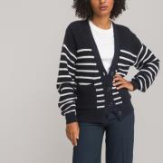 Gilet marinière en coton mélangé