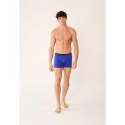 Boxer uni à motif brodé