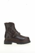 Boots fourrées en cuir
