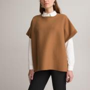 Poncho col rond en maille milano