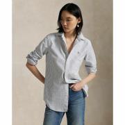 Chemise Oxford droite rayée