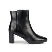 Bottines cuir zippées à talon Walk Pleasure